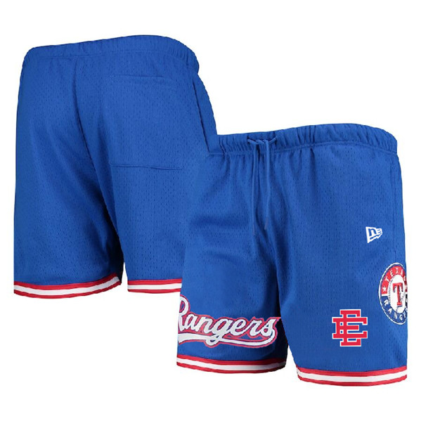 Men's Texas Rangers Royal Mesh Shorts 001